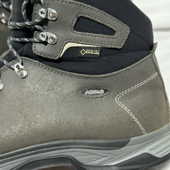 Asolo Thyrus GV Gore-Tex GTX Hiking Boots - Men’s Size 11.5 Dark Gray/Black - Picture 8 of 15